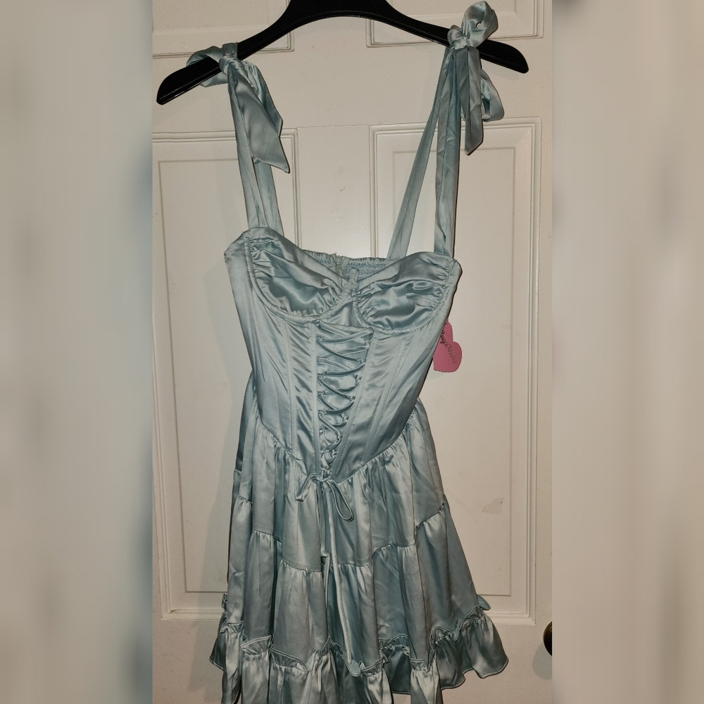 Dolls Kill Holding Court Mini Dress - Mint Green XS NWT - Picture 2 of 11
